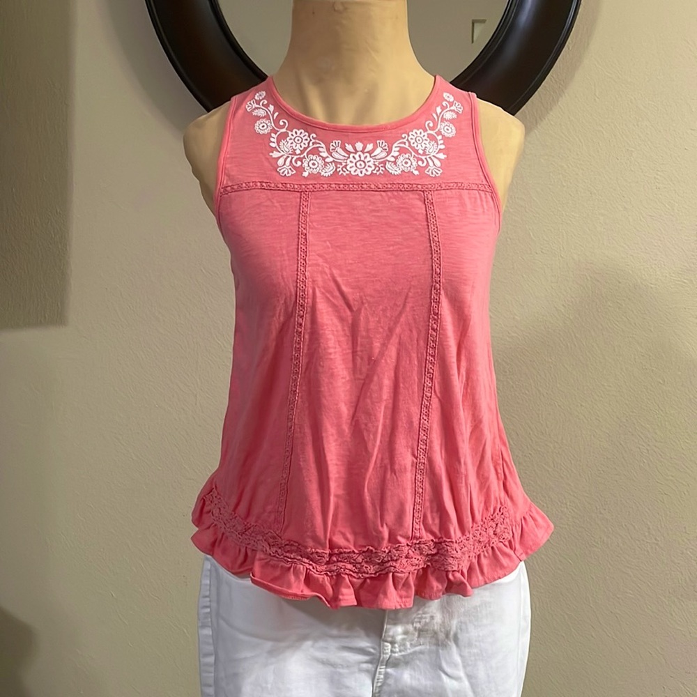 Pink/Peachy Justice Top Girl size 16